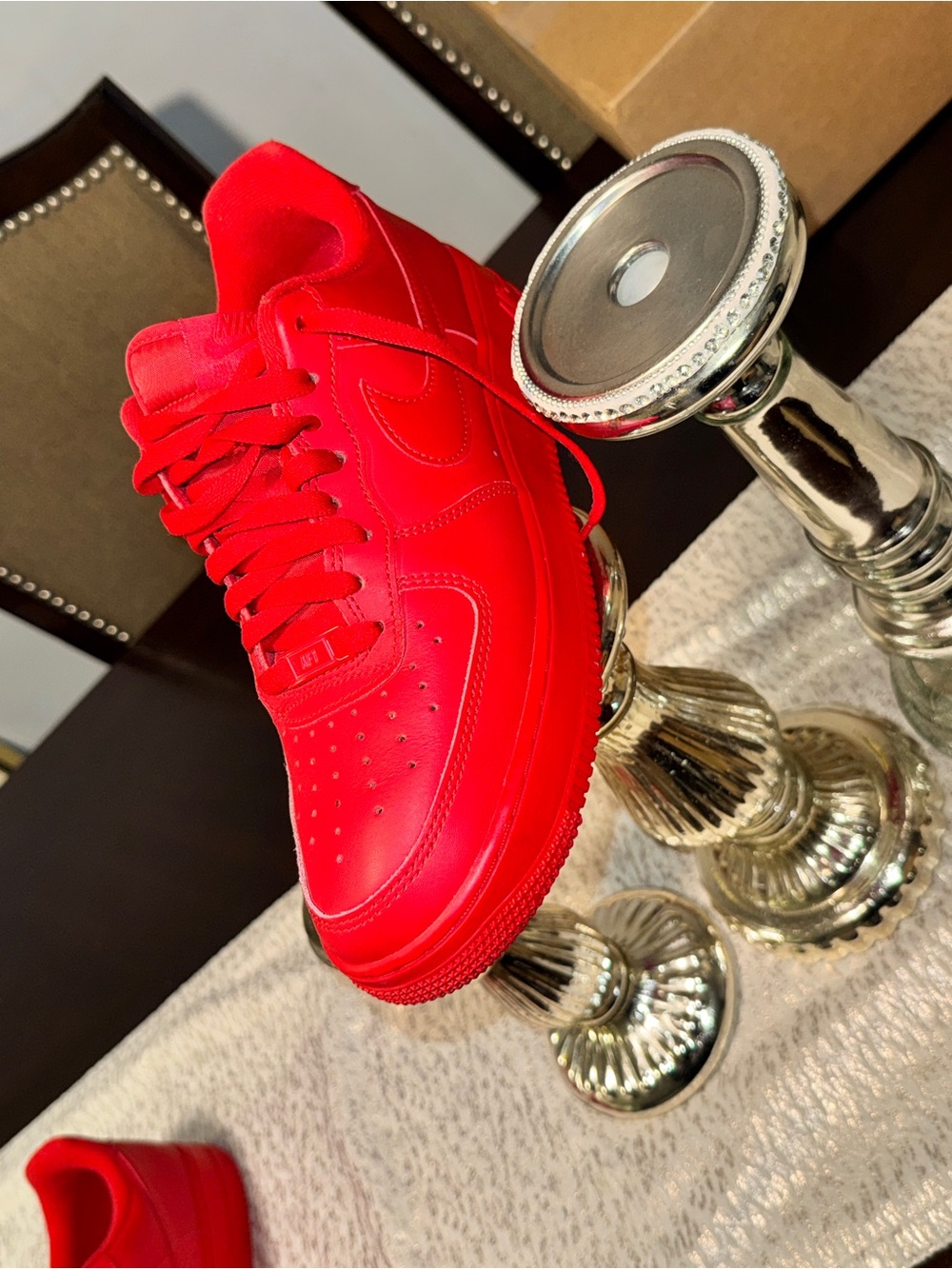 Nike Men's Red Low-Top Sneakers